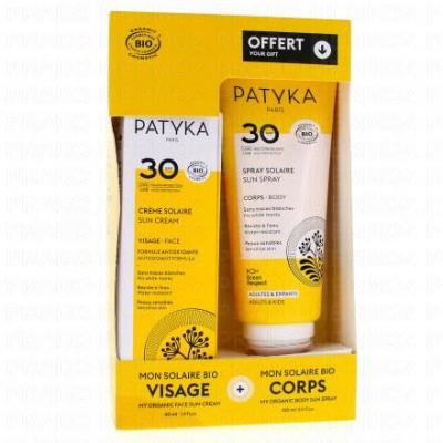 PATYKA Coffret solaire 30SPF Cr&egrave;me 40ml et Spray offert 100ml