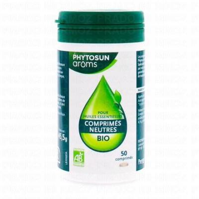 Base Neutre Bio pour Huile Essentielle 50 Comprim&eacute;s Phytosun Aroms