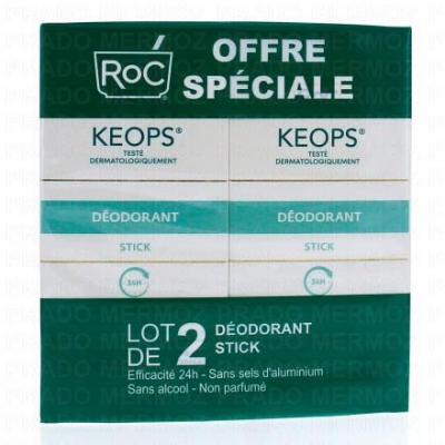 Roc Duo - Keops D&eacute;o Stick 24H 40 ml - Lot 2 x 40 ml