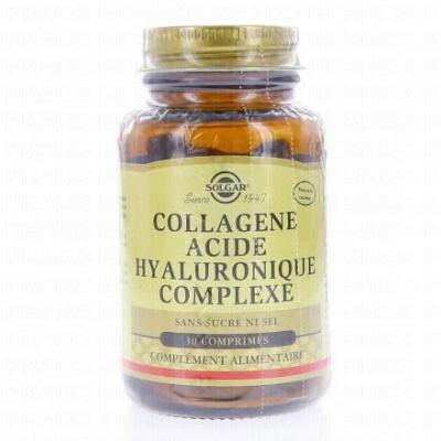 Solgar Collag&egrave;ne Acide Hyaluronique Complexe 30 Comprim&eacute;s