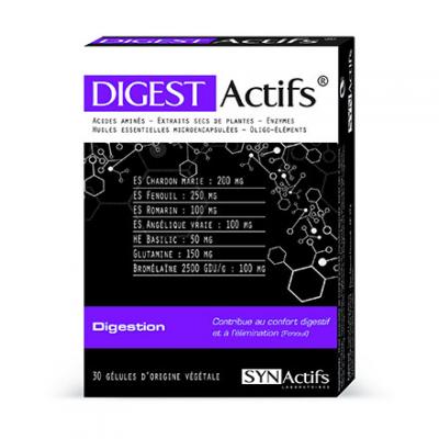 SYNACTIFS DigestActifs 30 g&eacute;lules d'origine v&eacute;g&eacute;tale