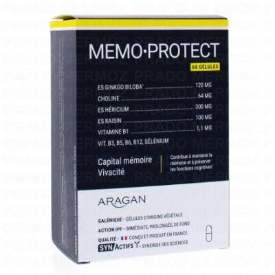 MEMOProctect 60 g&eacute;lules Capital m&eacute;moire et vivacit&eacute; Synactifs