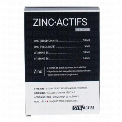 SYNACTIFS Zinc.Actifs 60 g&eacute;lules