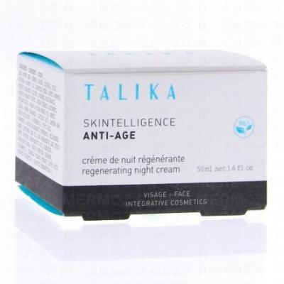 Talika SKINTELLIGENCE ANTI-AGE - Cr&egrave;me de Nuit R&eacute;g&eacute;n&eacute;rante, 50ml