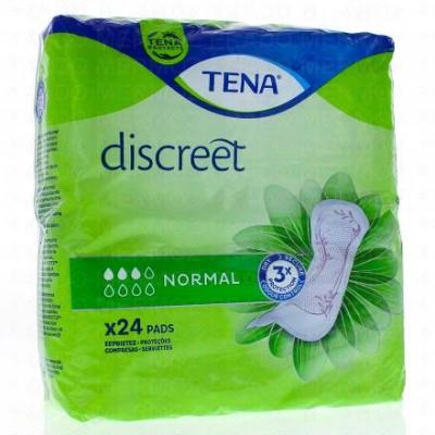 TENA Discreet Normal Compresses Incontinence pour femme