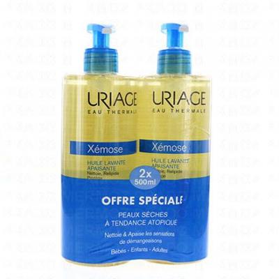 URIAGE X&eacute;mose Huile nettoyante apaisante lot de 2*500ml