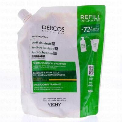 Vichy Dercos Technique Shampooing Antipelliculaire Eco-recharge 390ml