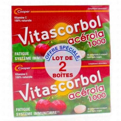 Vitascorbol Acerola 30Cpr Lot2 - Lot 2 x 30 comprim&eacute;s