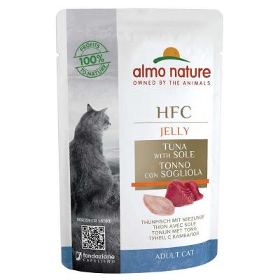 Lot Almo Nature HFC Jelly 12 x 55 g - thon, sole