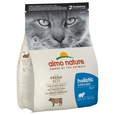 Almo Nature Sterilised Adult Beef 2kg Cat Food Multicolore 2kg