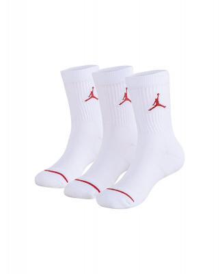 Jordan Kids Crew Unisexe - Chaussettes, Blanc - Taille 27 - 30 - Coton