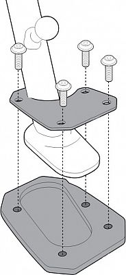 GIVI Extension de la b&eacute;quille lat&eacute;rale, pour moto, ES5108