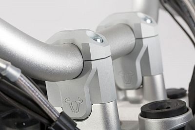 Sw-motech 20 Mm Leh.07.039.12401/s Handlebar Riser Argent&eacute;