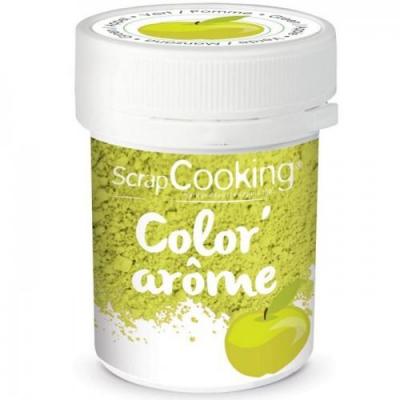 Color'ar&ocirc;me - vert / pomme - 10g - Scrapcooking