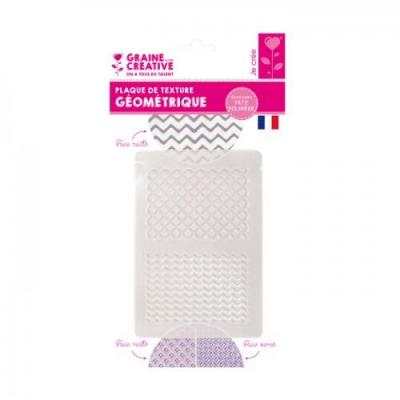 Plaque de texture pour p&acirc;te polym&egrave;re - g&eacute;ometrique 264976