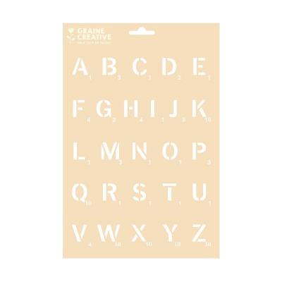 Pochoir A4 Sans Sachet - Alphabet Jeu De Societe