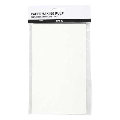 CC Hobby Pulpe de papier, blanc cass&eacute;, 20x12 cm, 100 gr/ 1 Pq.- - Mod
