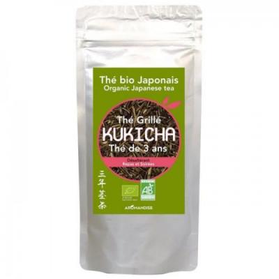 Sachet de th&eacute; biologique japonais Kukicha 80 g - Th&eacute;s Bios du Monde