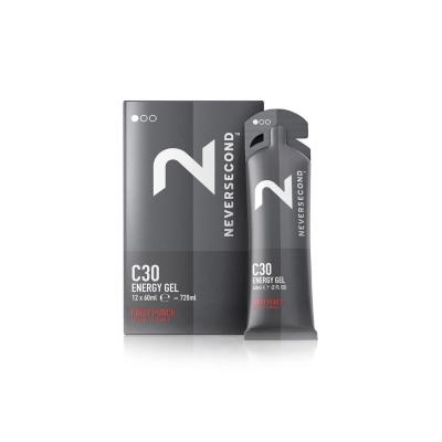 Neversecond Bo&icirc;te De Gels &eacute;nerg&eacute;tiques C30 Fruit Punch 60ml 12 Unit&eacute;s