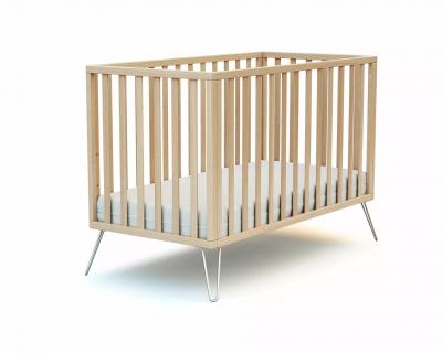 Jurababy - Lit b&eacute;b&eacute; 60x120 Only Scandicraft H&ecirc;tre et Acier