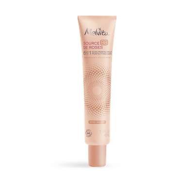 B&eacute;b&eacute; Cr&egrave;me Source E Roses 6en1 Soin Perfecteur Dor&eacute; Bio Melvita - Le Tube De 40ml