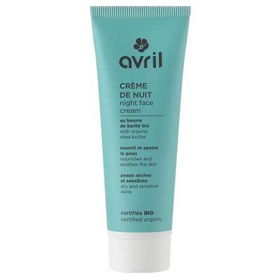 Cr&egrave;me de nuit peaux s&egrave;ches et sensibles certifi&eacute;e BIO, Avril (50 ml)