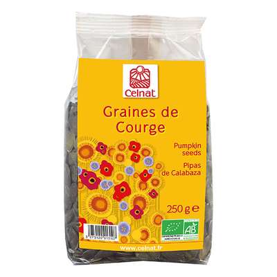 Celnat Graines de courge bio de Hongrie - Sachet 250g
