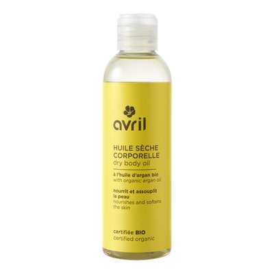 Huile s&egrave;che corporelle &agrave; l'huile d'argan certifi&eacute;e BIO, Avril (200 ml)