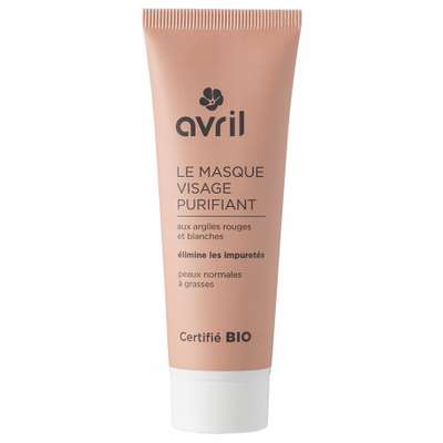 Avril Masque Visage Purifiant Aux Argiles Bio 50 ml - Tube 50 ml