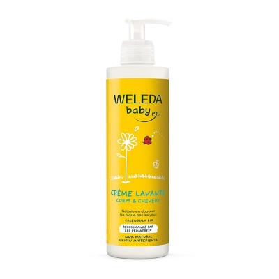 Weleda Baby Cr&egrave;me Lavante Corps et Cheveux 400 ml - Flacon-Pompe