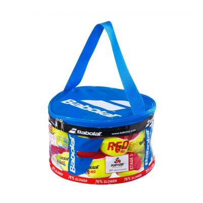 Babolat X24 Panier &agrave; Boules en Feutre Unisexe Jaune/Rouge Taille Unique
