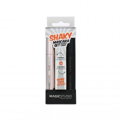 Magic Studio Powerful Cosmetics Shaky Primer y Volume Mascara Lote 2