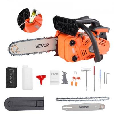Tron&ccedil;onneuse &agrave; Essence 305 mm-VEVOR-Tron&ccedil;onneuse Thermique 25 cc-750 W-Double R&eacute;servoir de Carburant