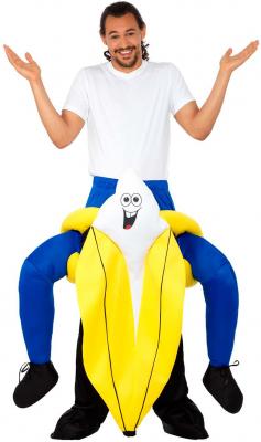 Smiffys 47162 Piggyback Costume banane homme Jaune Taille unique