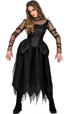 D&eacute;guisement Demoiselle Gothique Femme M/l Noir 205282 Unimasa