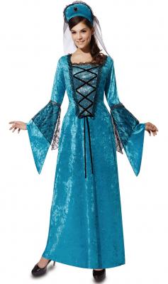 D&eacute;guisement de Princesse M&eacute;di&eacute;val Bleu pour femme