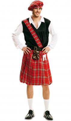 D&eacute;guisement pour adultes scottish taille m/l rouge m