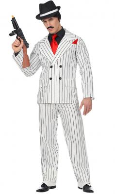 D&eacute;guisement XL de Gangster Blanc pour homme