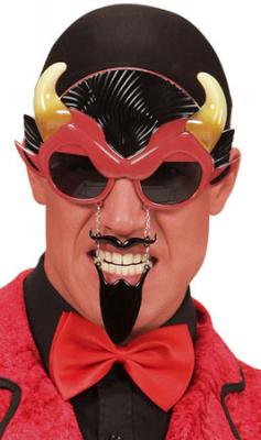 Lunettes d&eacute;mon avec moustache et bouc