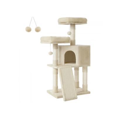 Feandrea Arbre &agrave; chat avec griffoir, Beige