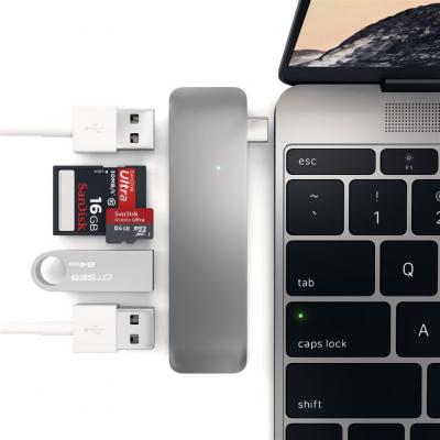 Satechi Adaptateur USB 3.0 Type C multi-ports gris