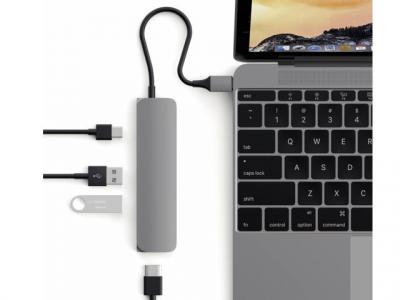 Satechi Slim Aluminum Multi-Port Adapter Station d'accueil (USB-C)