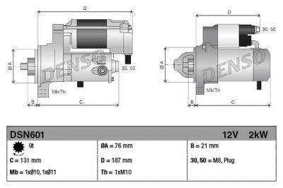 D&eacute;marreur DSN601 Denso 