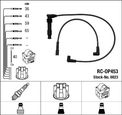 Kit de c&acirc;bles dallumage RC-OP453 NGK