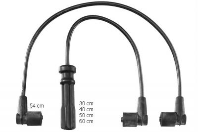 Cable d'allumage BorgWarner (BERU) ZEF1193 (X1)