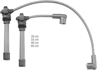 BERU Fils de bougies / Faisceau d'allumage ZEF1201 FIAT PUNTO
