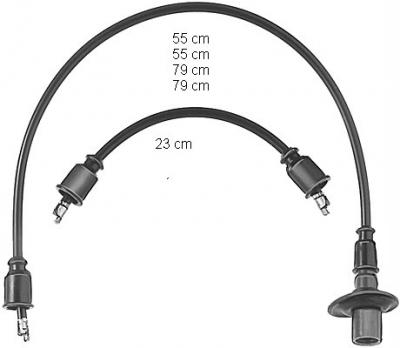 Cable d'allumage BorgWarner (BERU) ZEF304 (X1)