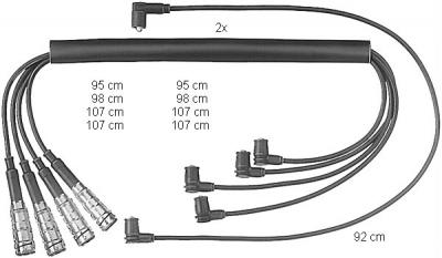 Kit de c&acirc;bles dallumage ZEF463 Beru