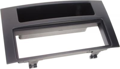 Adaptateur de fa&ccedil;ade 1-din avec vide poche vw touareg / t5 noir nc