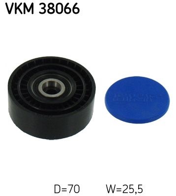 Galet enrouleur de courroie d'accessoire SKF VKM 38066